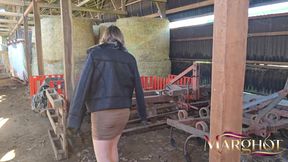 Threesome at the Farm: the Neighbor Ends up in My in Front of My Stepson