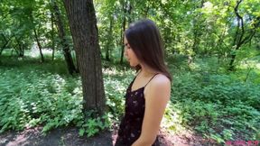 Walk In The Woods With Lush Ended With Cuming On Her Face And Hair