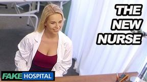 Blonde Nurse Makes the Doc Cum Twice - Fake Hospital