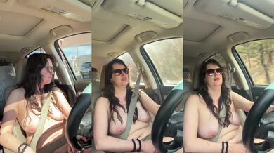 Nudist Exhibitionist Goes on a Road Trip
