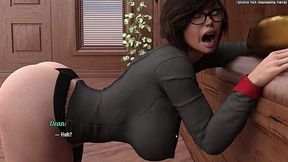 Horny Mom Gets Stuck and Filled by My Cute Roommate in Cosplay Creampie Encounter