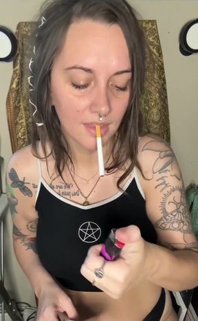 Armpit Worship and Smoking Tease with Chery Trees
