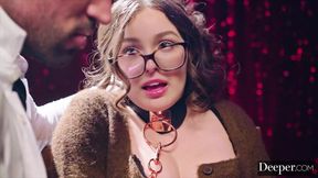 Deeper. Timid Leana is leashed and fucked hard by dom Maximo