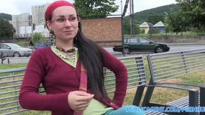 Tattooed Lulu Filled with Cum in Public