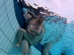 SHAMELESS TEEN COUPLE FUCKS IN PUBLIC POOL