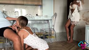 Family therapy - stepmother Mary loves watching me give blowjobs.