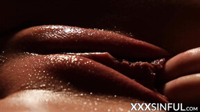 ”Horny lezzies orally pleasure each other after massage”