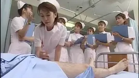 Ayumi Sakurai'Sasa Handa Meguru Kosaka Star in Hot Nurse Blowjob Scene