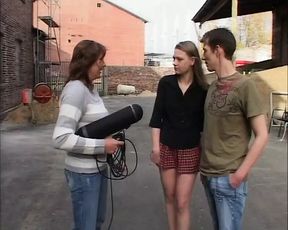 German sluts caught on the street participate in castings to become porn actresses