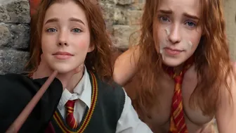 Submissive Hermione Granger Cosplay Fuck with Nicole Murkovski