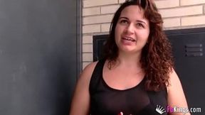 Chubby amateur girl goes wild in foursome with doggystyle and anal