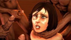 Animated Elizabeth gets hardcore hentai treatment