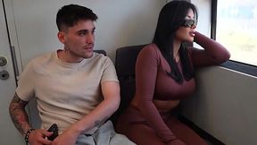 Curvy Latina hooks up with stranger and cums when railed from behind