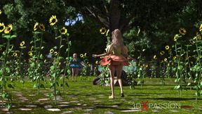 Minotaur fucks hard beautiful young fairies in mysterious magic forest