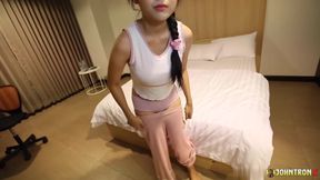 JohnTronX - Super sexy Thai girl enjoys sucking my dick in POV
