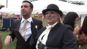 Hard outdoor sex party