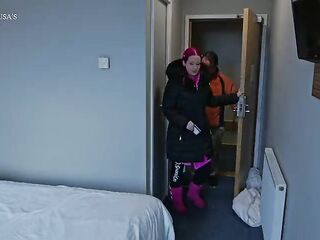 Lascivious Goth Tattooed woman with Pink hair, lets Businessman dry off in her hotel room then screws and get him off in her - Lady Lazarus