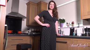 AuntJudys - Tall 35yo step-auntie Felicity gives you JOI in the kitchen
