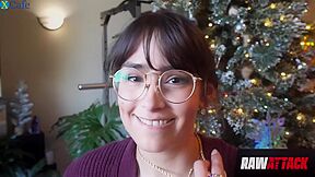 Skinny And Shy Kitty Valance Sheds Her Nerdy Nature For Cock