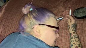 Big-titted amateur MILF gobbles shaft