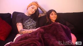 Janice Griffith Destroys Leigh Raven's Asshole With Dildos (Lesbian Anal Virgins)