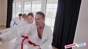 Group excitement of old coaches and teen beauties! -Ashley red, Luna Light