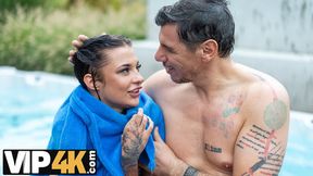 Curvy brunette teen Chloe Heart gets fucked by her dad in multiple positions