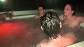 Jacuzzi Orgy! Hot Foursome with Yael Stc, Keila Bassi, and El Nono - Knock Knock Club