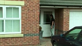 Skinny British wife double penetration