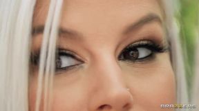 Julie Ass blonde MILF gives titjob and fucks - Big dick