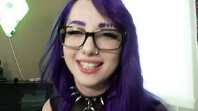 ”Goth teen hoe blinded w huge facial”