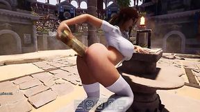 Lara's Pussy Needs a Magic Dick to Unlock the Next Fucking Level | 3D Hentai Game