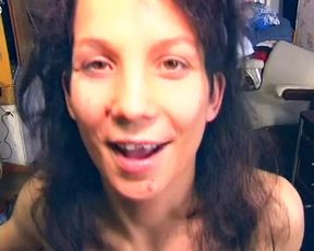 Sexy German teen eats cum after hot fuck