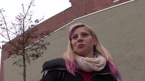 Black dude wrecks horny blonde German bitch