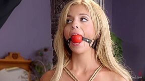 Desperate Girlfriends Bondage Fantasy - Teaser Video :: Bondage Domination with Gagged Woman on Bed