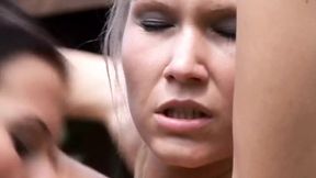 German babes get to please each other's pussies