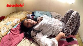 My flirty best friend takes a lot of flirty photos and gets so excited that she begs me to fuck her