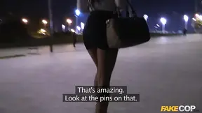 Petite Latina cop gets a stiff rod in uniform