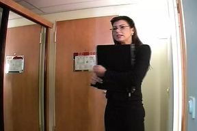 Beautiful German slut gets a big load of warm cum on her boobs