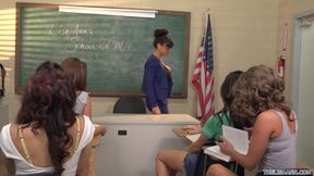 Lisa Ann Leads Student Lesbian Orgy