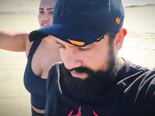 Sweat Fetish: Licking Salty Armpits and Pussy on the Beach