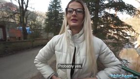 Maddy Black's perfect body gets deepthroat and fucked in public