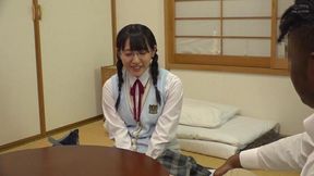Japanese student gets BBC in her tight pussy