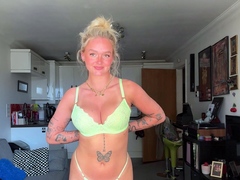 NUDE Micro Bikini Try-on Haul with British teen