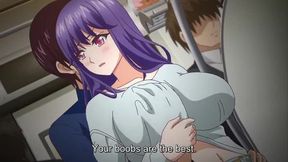 Blue Haired Shy Hentai Mom Katsu Gets Fucked By Her Son's Friend In Living Room