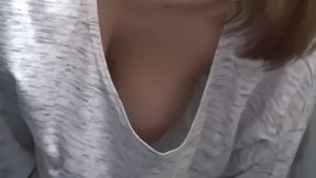 Busty Japanese Babe Takes a Bukkake Bath in Public, Leaves a Squirty Mess and Cum-filled Smile