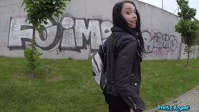 Public Agent - Sexy British girl has risky outdoor creampie sex