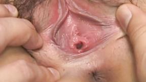 ”Big Breasted asian babe gets toyed”