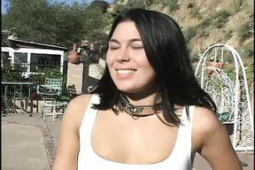 Gangbang and double penetration for the sexy eager brunette