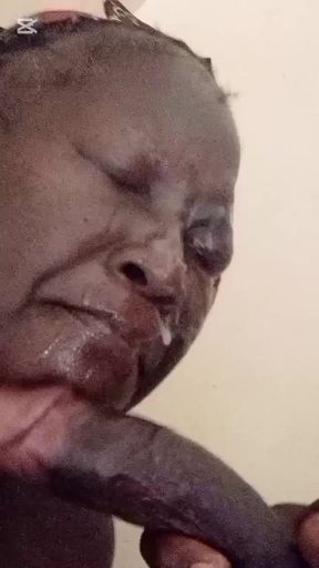 BBW Grandma Gives Her Grandson in Law Deep Throat Blowjob Fucked and Cumshot on Her Face